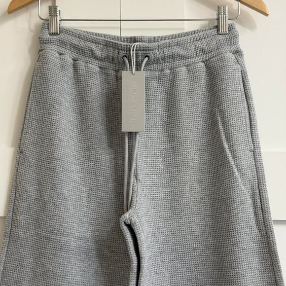 Negative Underwear Waffle Knit Track Pant in Heather Grey, Size Small - Picture 8 of 11